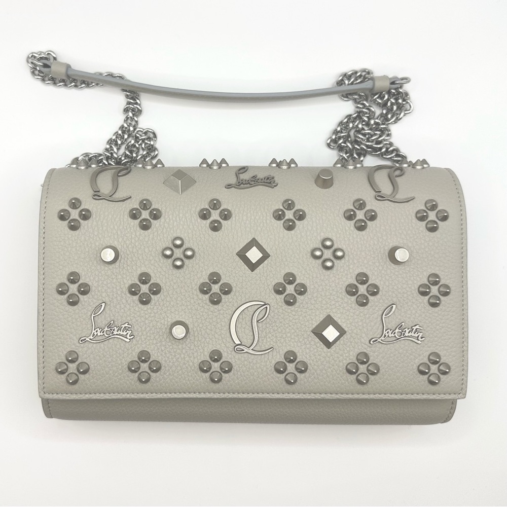 Brand New Christian Louboutin, Paloma Fold Embellished/Shoulder bag/Clutch bag